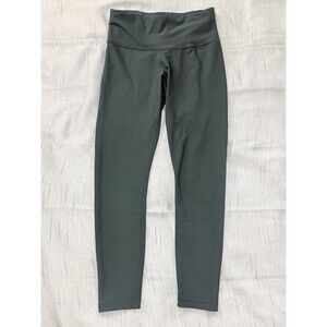 ATHLETA Interval High Rise Legging Sz Small Dark Green #821433 Yoga Gym Lifting